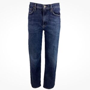 AGOLDE Sz 26 Harper Straight Leg Jeans Blue Cotton Spandex Casual 90's Look